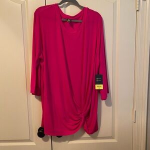 Xersion Long Sleeve Berry Top 3X NWT